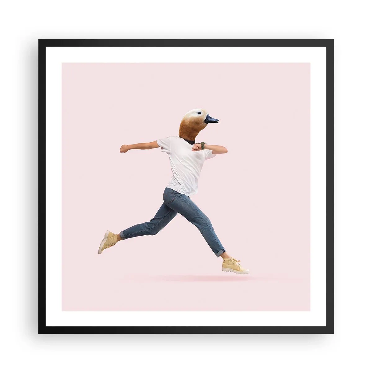 Poster in cornice nera - Un pizzico di assurdo - 60x60 cm