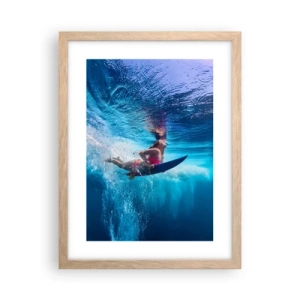 Poster in cornice rovere chiaro - La profondità della gioia - 30x40 cm