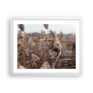 Poster in cornice bianca - è tempo di volare col vento - 50x40 cm