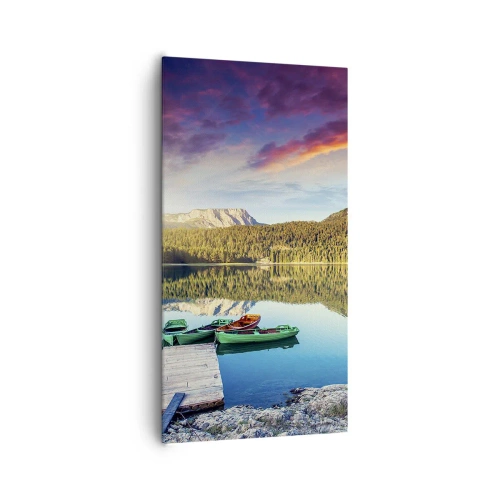 Quadro su tela - Stampe su Tela - Sull'acqua liscia come uno specchio - 65x120 cm