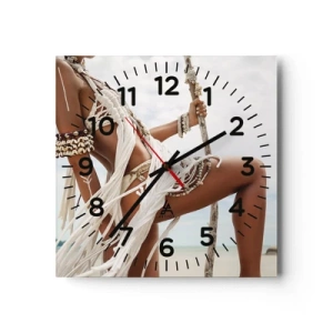 Orologio da parete - Orologio in Vetro - La sacerdotessa del sole - 30x30 cm