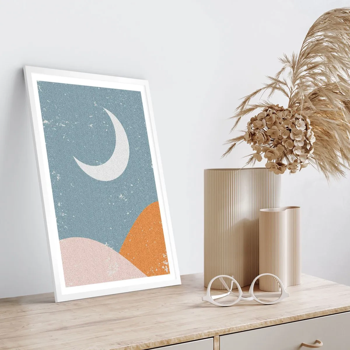 Poster in cornice bianca - Il miracolo di molte notti - 70x100 cm