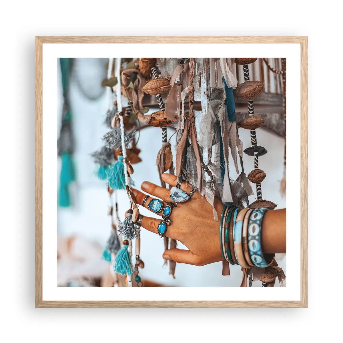 Poster in cornice rovere chiaro - Tesori locali - 60x60 cm