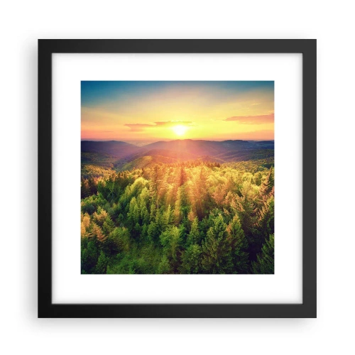 Poster in cornice nera - Vette e cime - 30x30 cm
