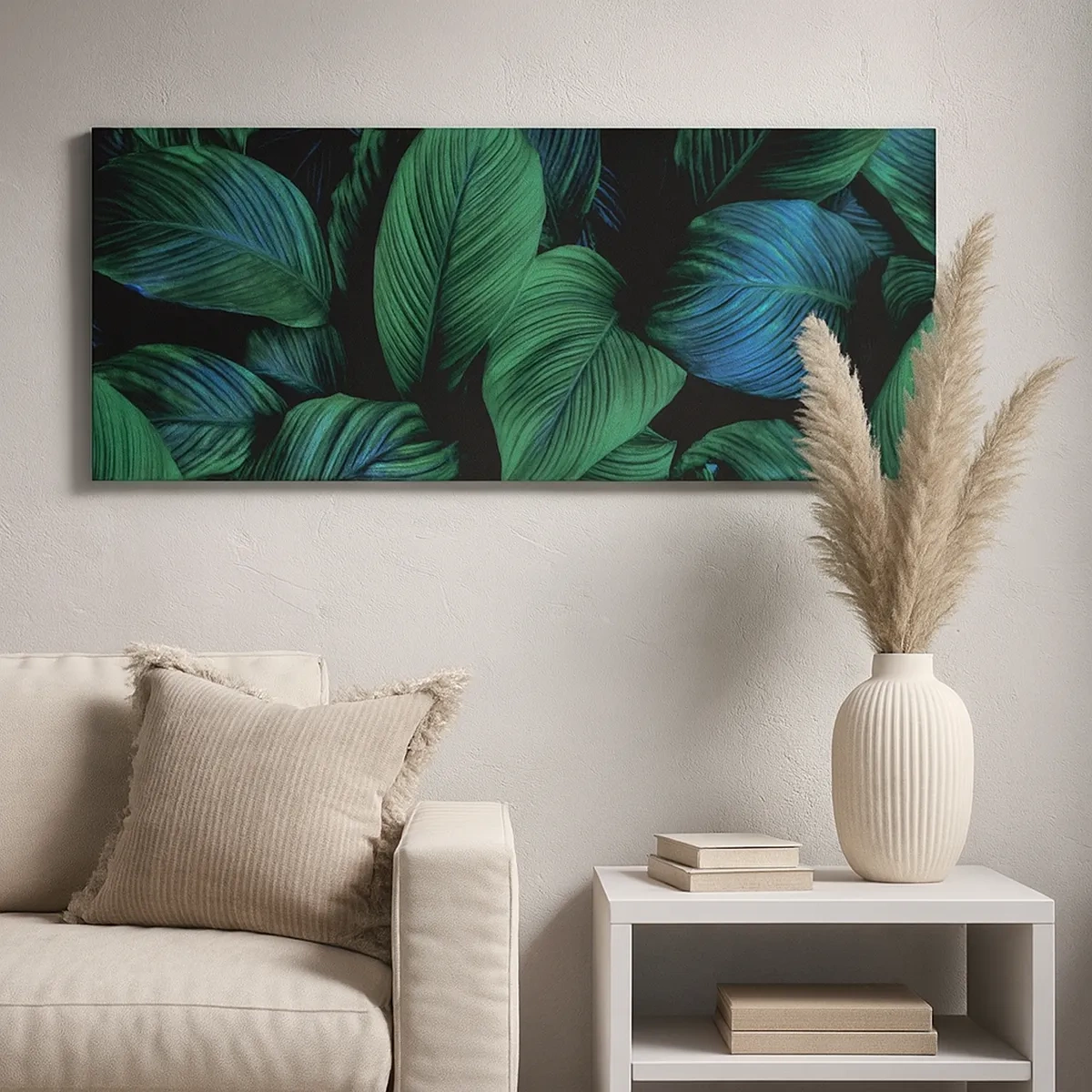 Quadro su tela - Stampe su Tela - Nella folla verde - 30x30 cm