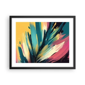 Poster in cornice nera - Composizione: esplosione di gioia - 50x40 cm
