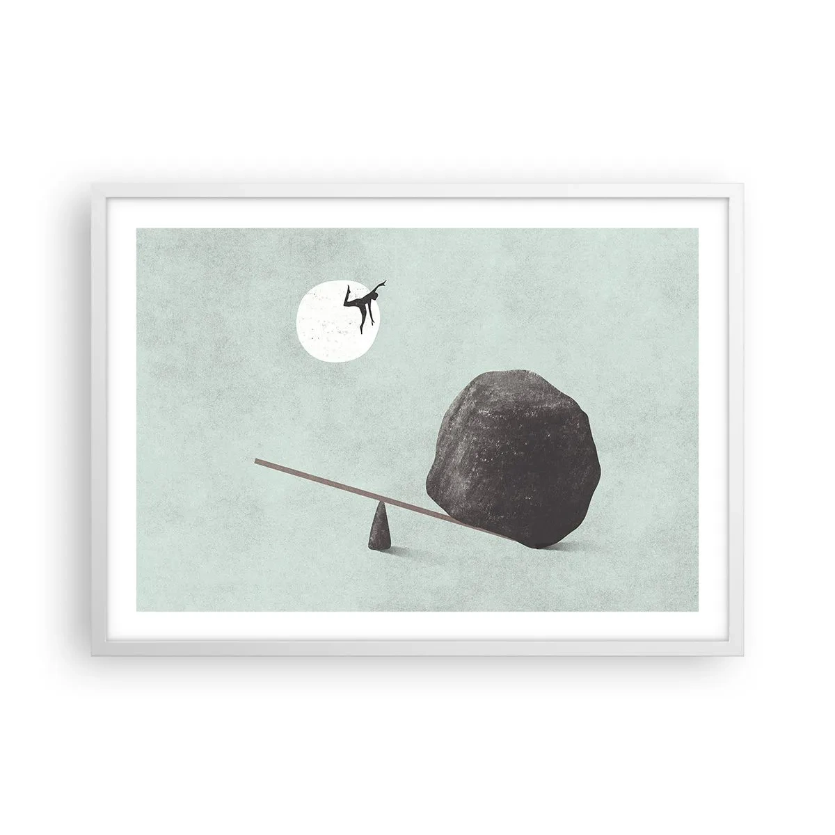 Poster in cornice bianca - Sogno adempiuto - 70x50 cm