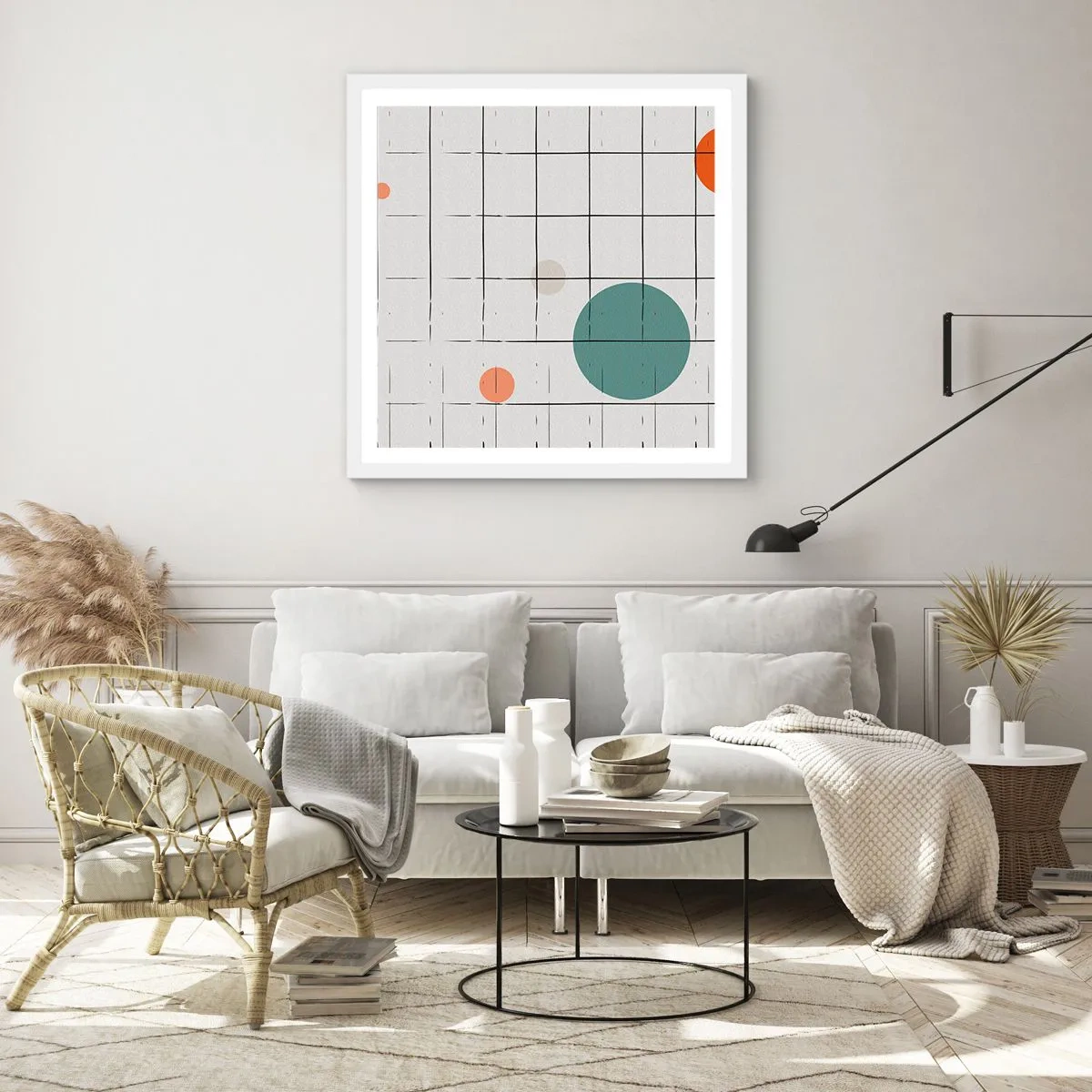 Poster in cornice bianca - Prigionieri. Noi o loro? - 30x30 cm