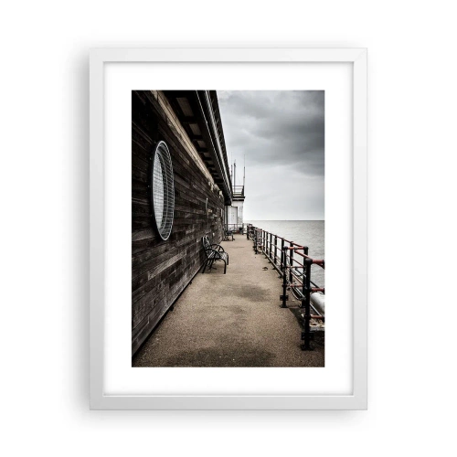 Poster in cornice bianca - Il tempo si è fermato - 30x40 cm