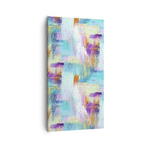 Quadro su tela - Stampe su Tela - Mite intreccio soffuso - 55x100 cm