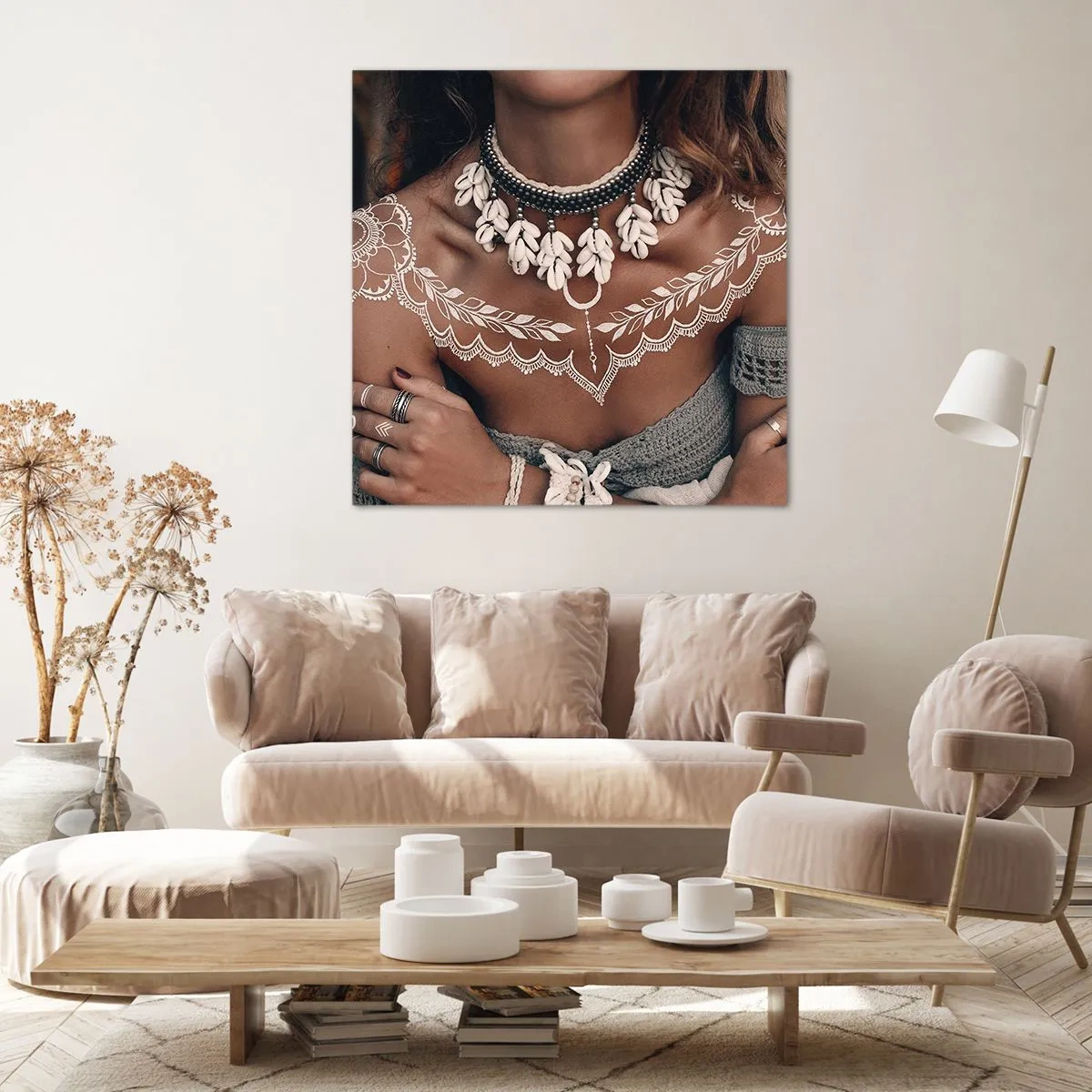 Quadro su tela - Stampe su Tela - Talismani, rituali di femminilità - 50x50 cm