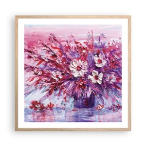 Poster in cornice rovere chiaro - Innocenza e passione - 60x60 cm