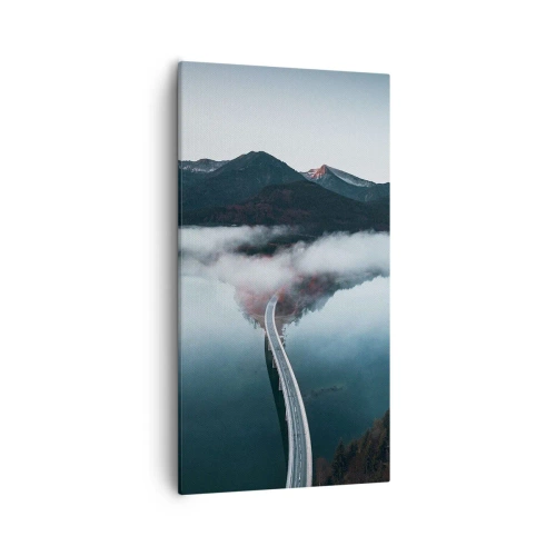 Quadro su tela - Stampe su Tela - Sull'acqua liscia come uno specchio - 55x100 cm