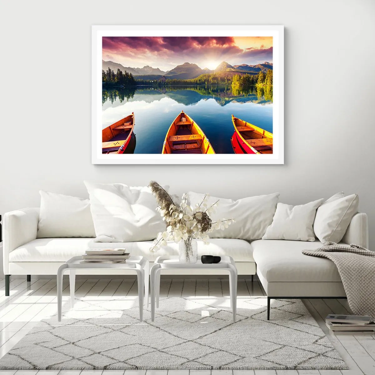 Poster in cornice bianca - Niente contro natura - 100x70 cm
