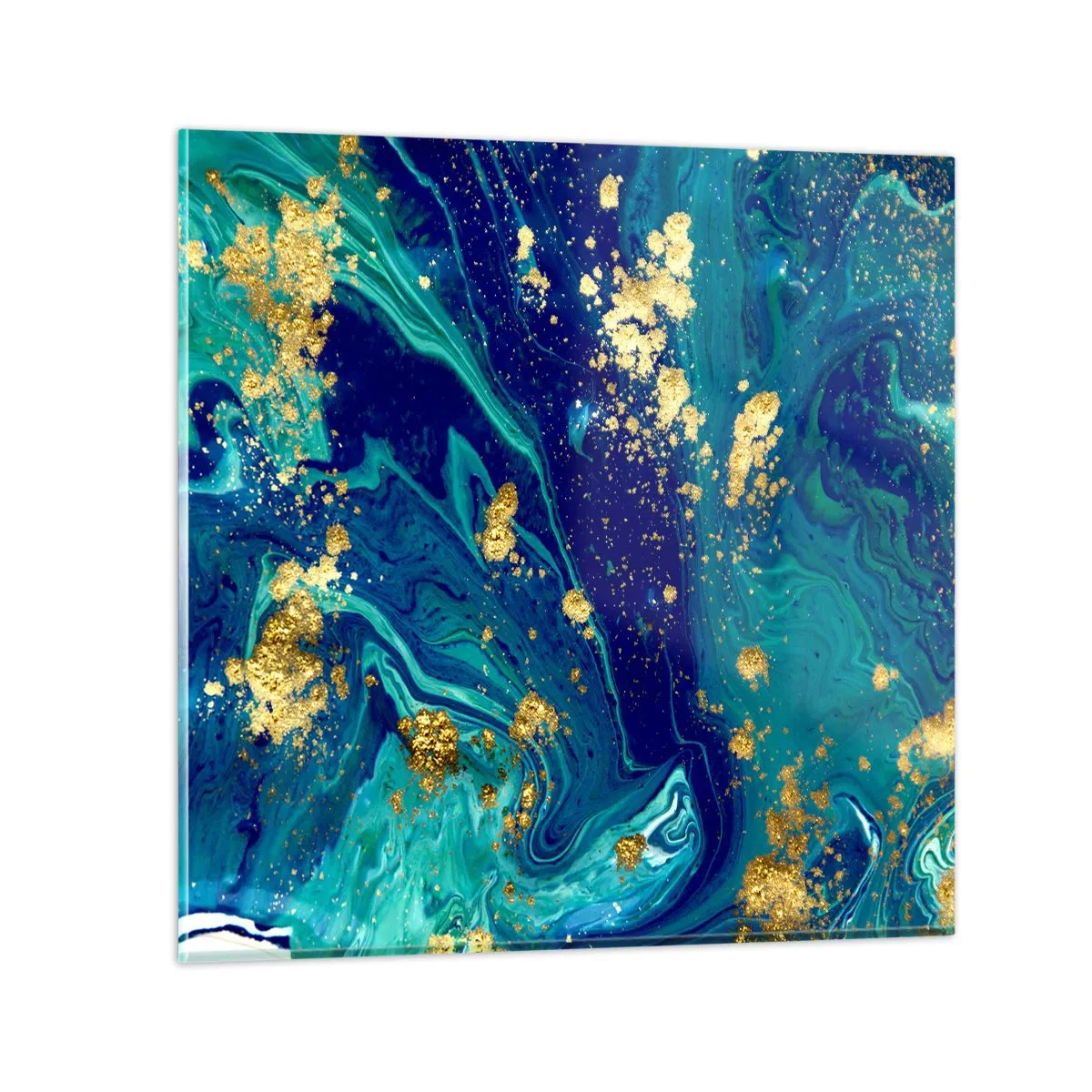 Quadro su vetro - Petali di sole - 70x70 cm