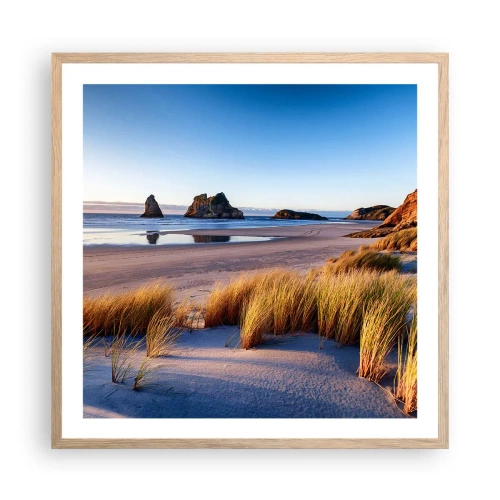 Poster in cornice rovere chiaro - Per i cercatori di pace - 60x60 cm