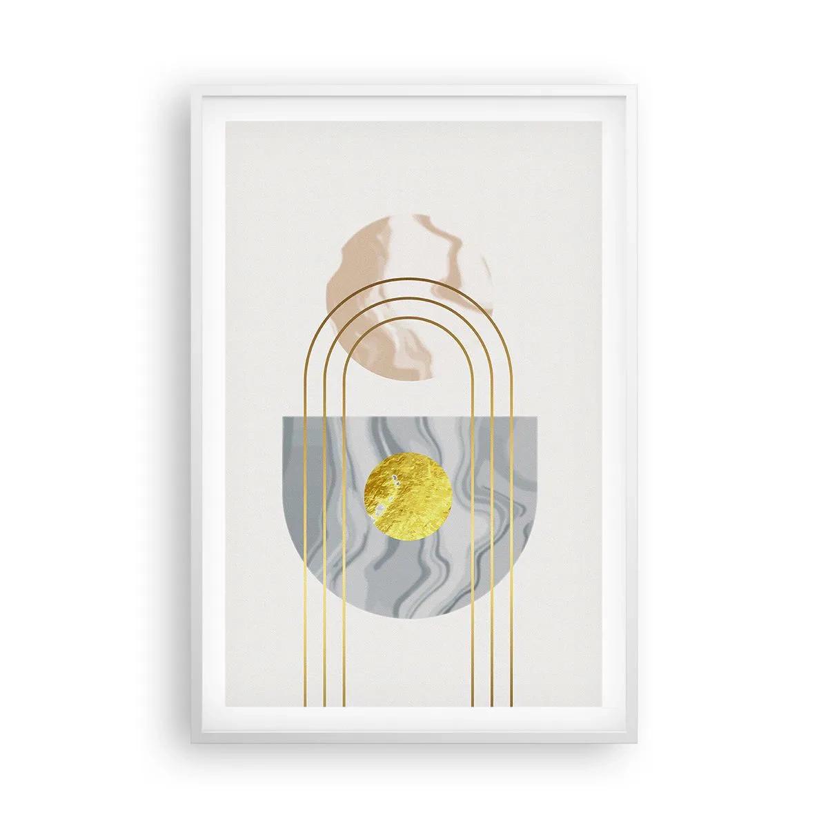 Poster in cornice bianca - Chiarezza e lucentezza - 61x91 cm