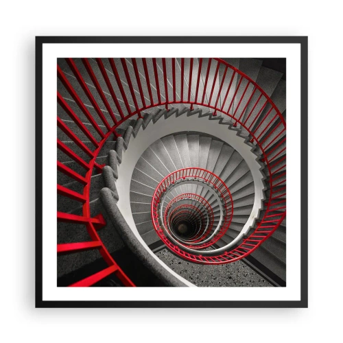 Poster in cornice nera - I giochi dell'architettura - 60x60 cm