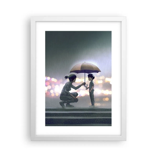 Poster in cornice bianca - E già tutto va bene - 30x40 cm