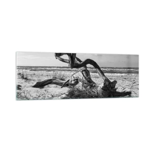 Quadro su vetro - Scolpito dal mare - 90x30 cm