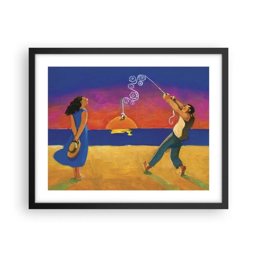 Poster in cornice nera - Più delle stelle del cielo - 50x40 cm