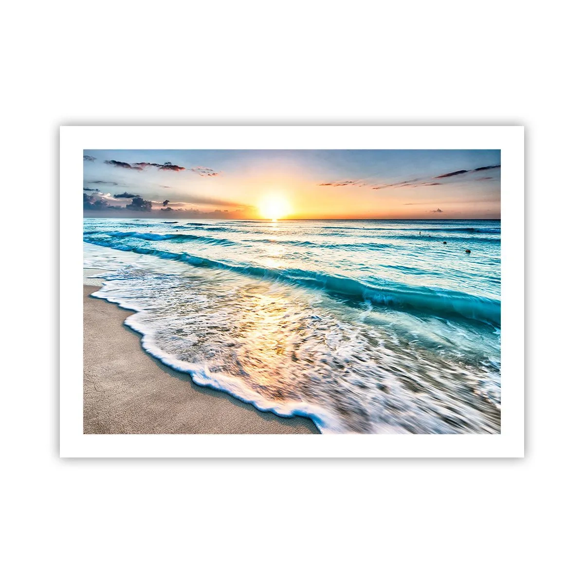 Poster - Tramonto sul mare - 70x50 cm