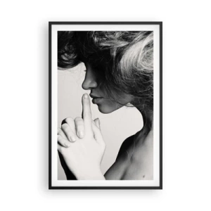 Poster in cornice nera - Ascoltando se stessa - 61x91 cm