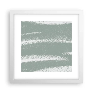 Poster in cornice bianca - Astrazione in clima invernale - 30x30 cm