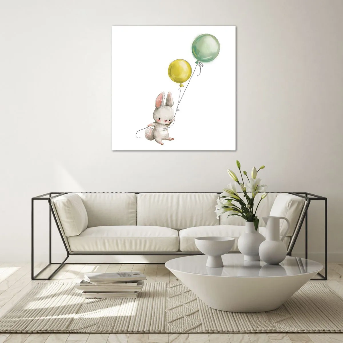 Quadro su vetro - Volo anch'io! - 30x30 cm