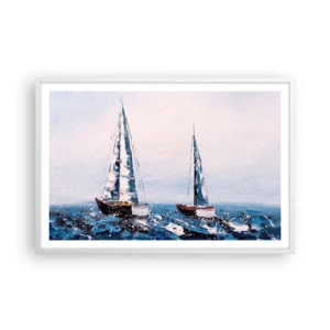 Poster in cornice bianca - Fratellanza nel vento - 91x61 cm