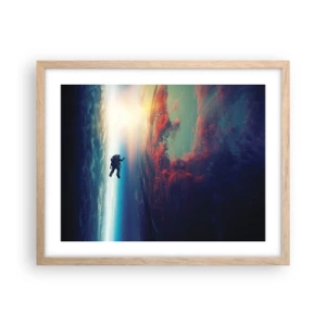 Poster in cornice rovere chiaro - Affrontando l'universo - 50x40 cm