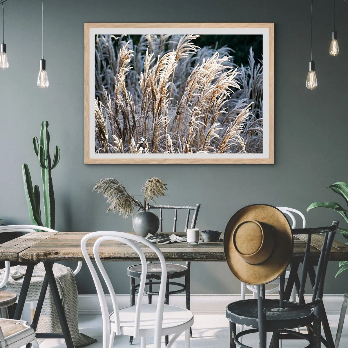 Poster in cornice rovere chiaro - Vestite di brina - 40x30 cm