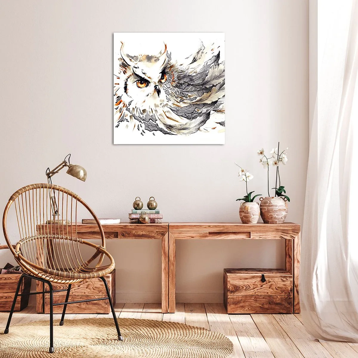 Quadro su tela - Stampe su Tela - Giunta dal mondo della magia - 50x50 cm