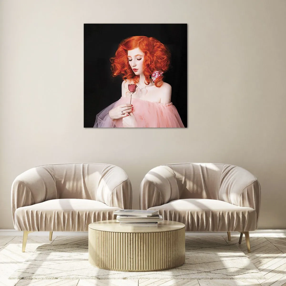 Quadro su vetro - In stile barocco - 50x50 cm