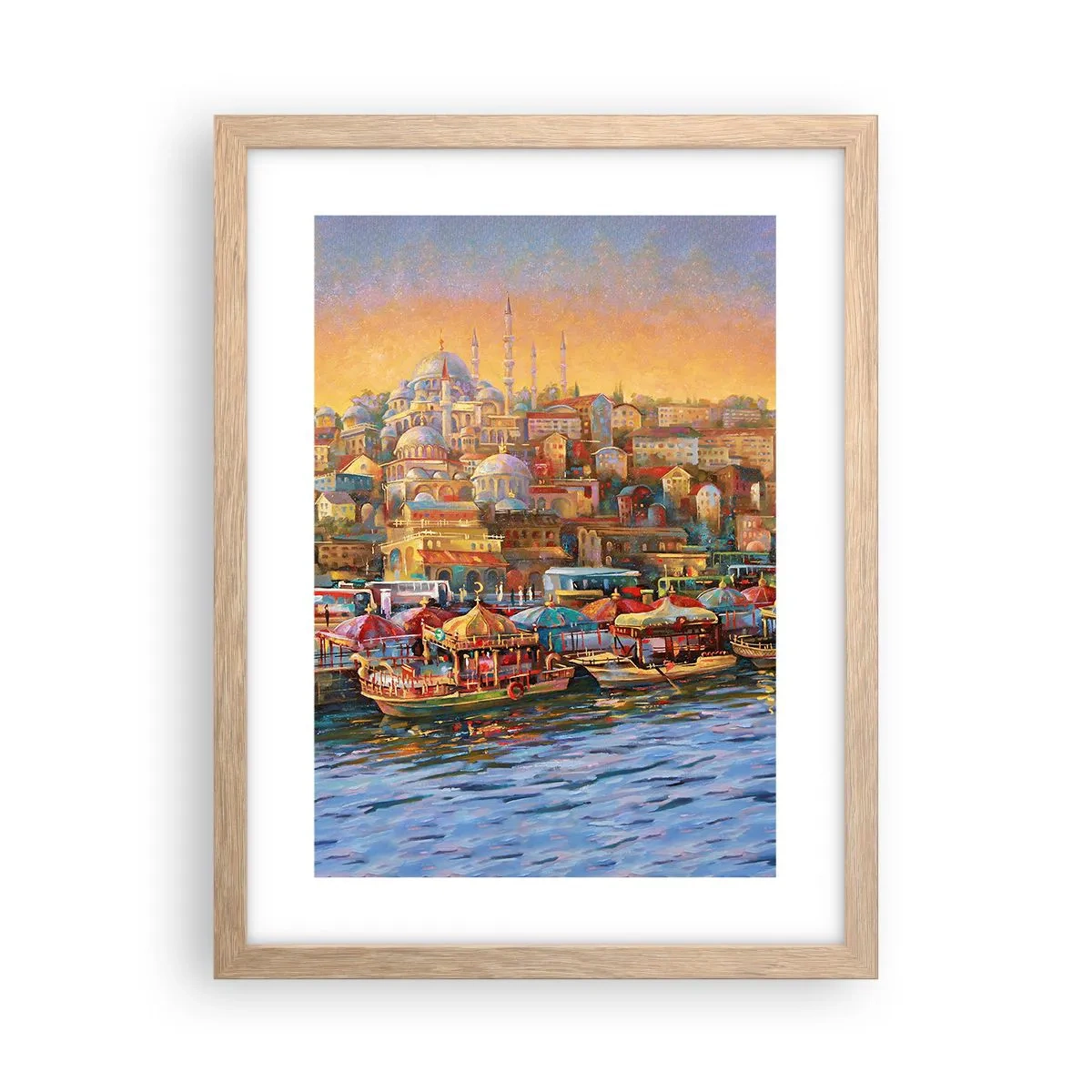 Poster in cornice rovere chiaro - Racconto da Istanbul - 30x40 cm