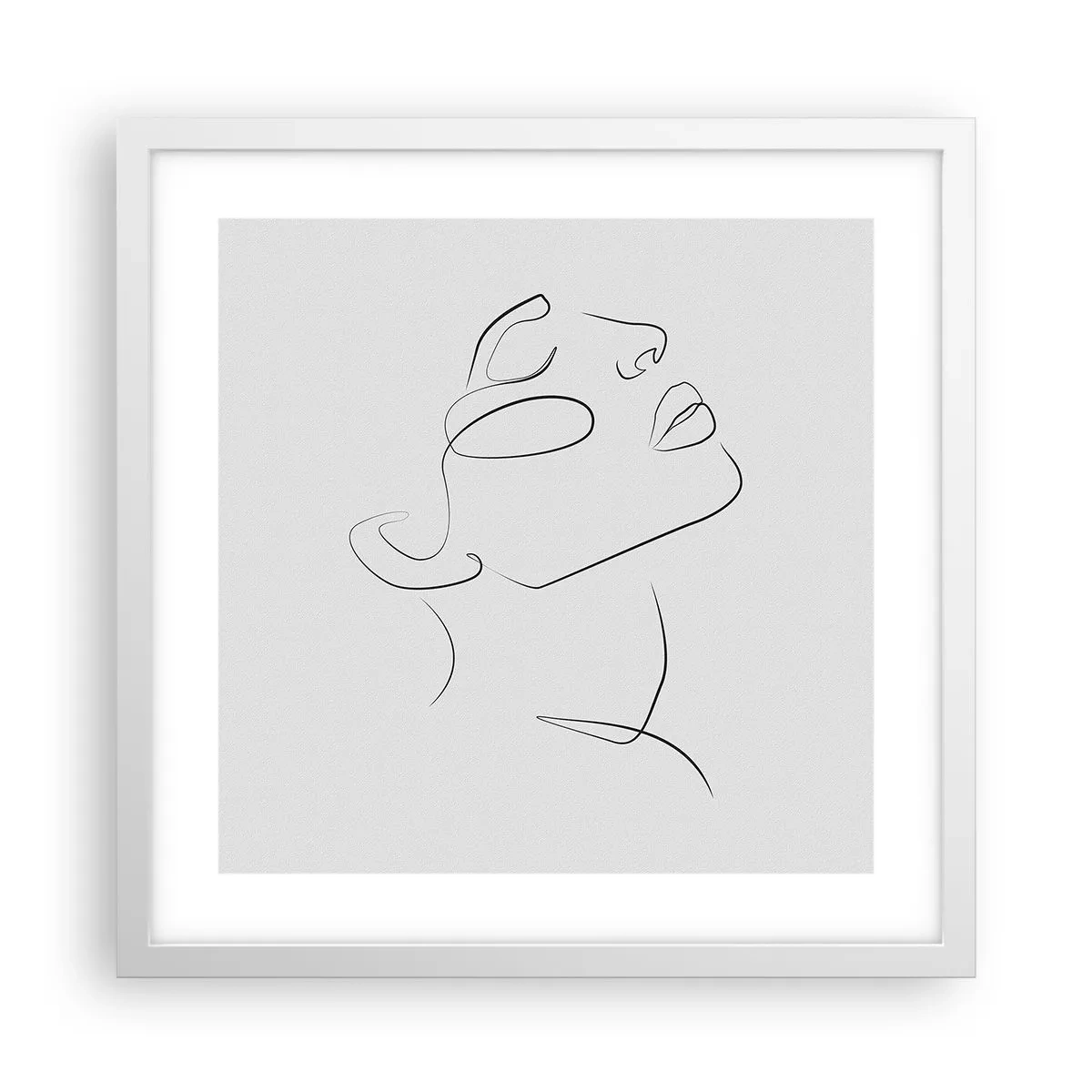 Poster in cornice bianca - I meandri dei sogni - 40x40 cm