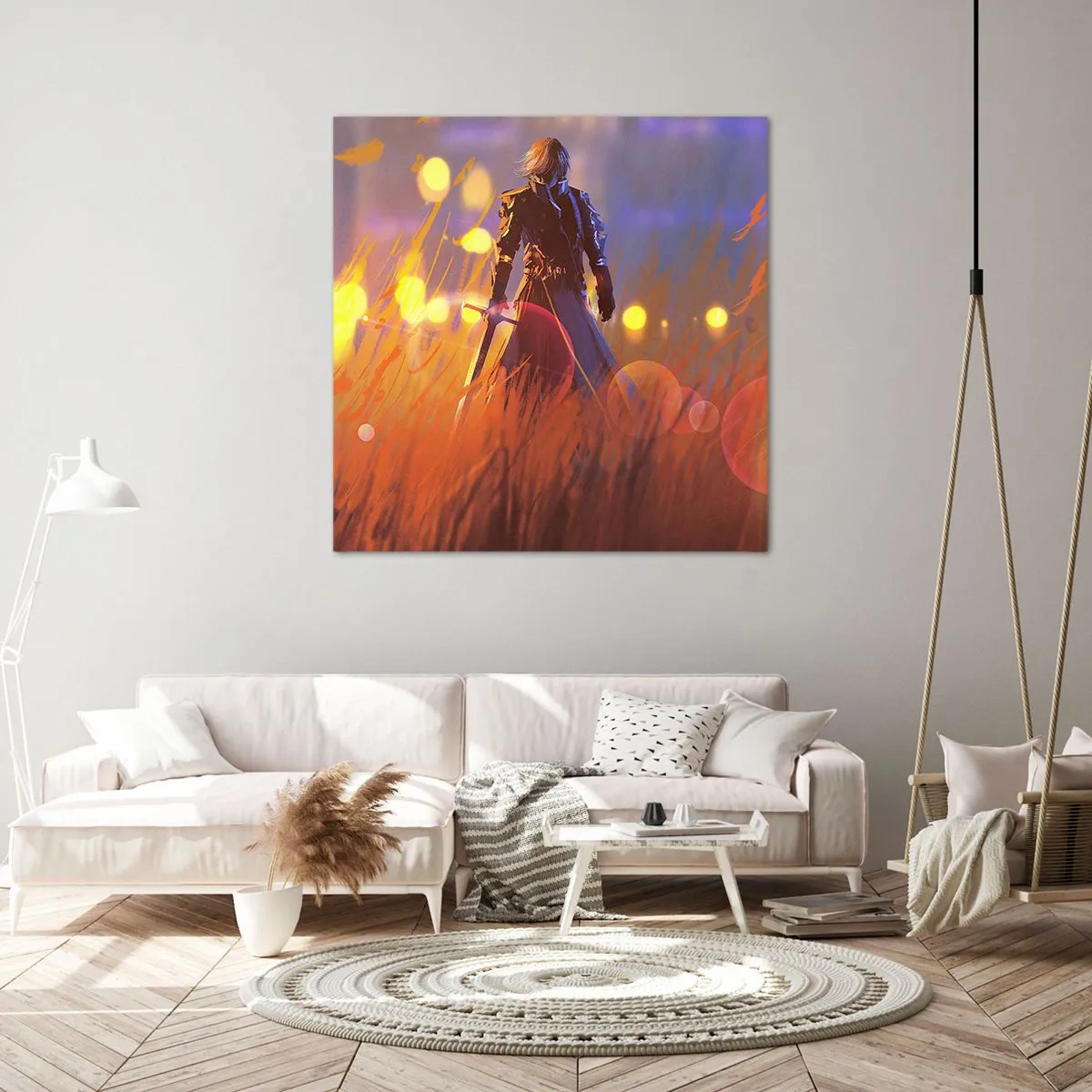 Quadro su tela - Stampe su Tela - Il cavaliere errante - 50x50 cm