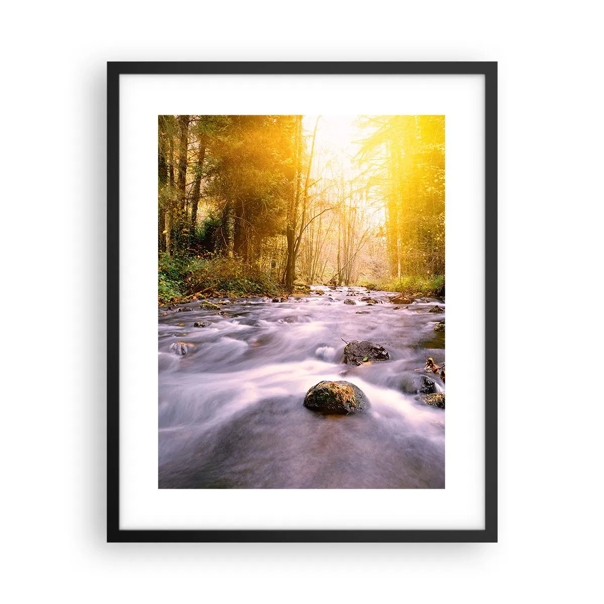 Poster in cornice nera - Malachite in cornice oro-argento - 40x50 cm