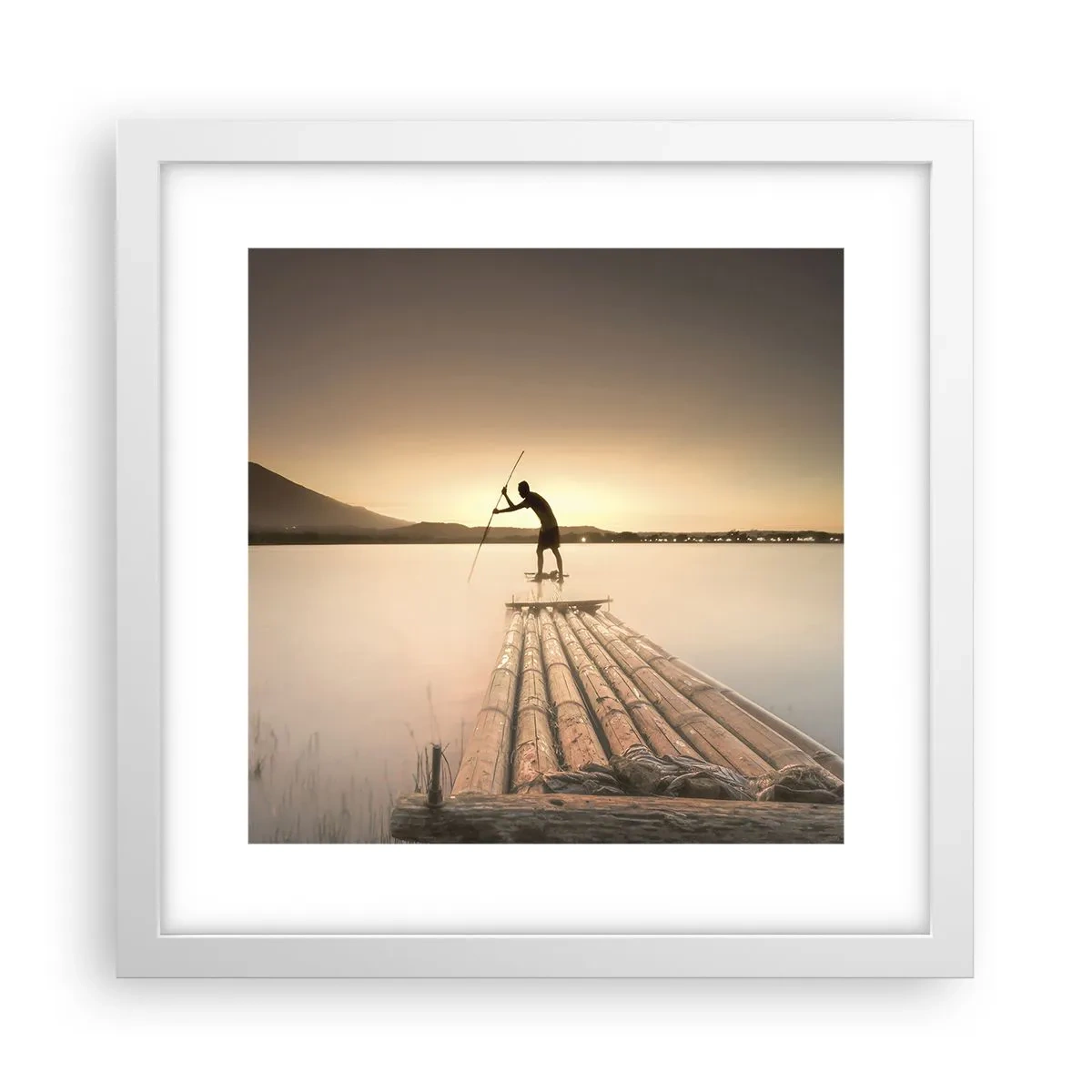 Poster in cornice bianca - Prima del riposo - 30x30 cm