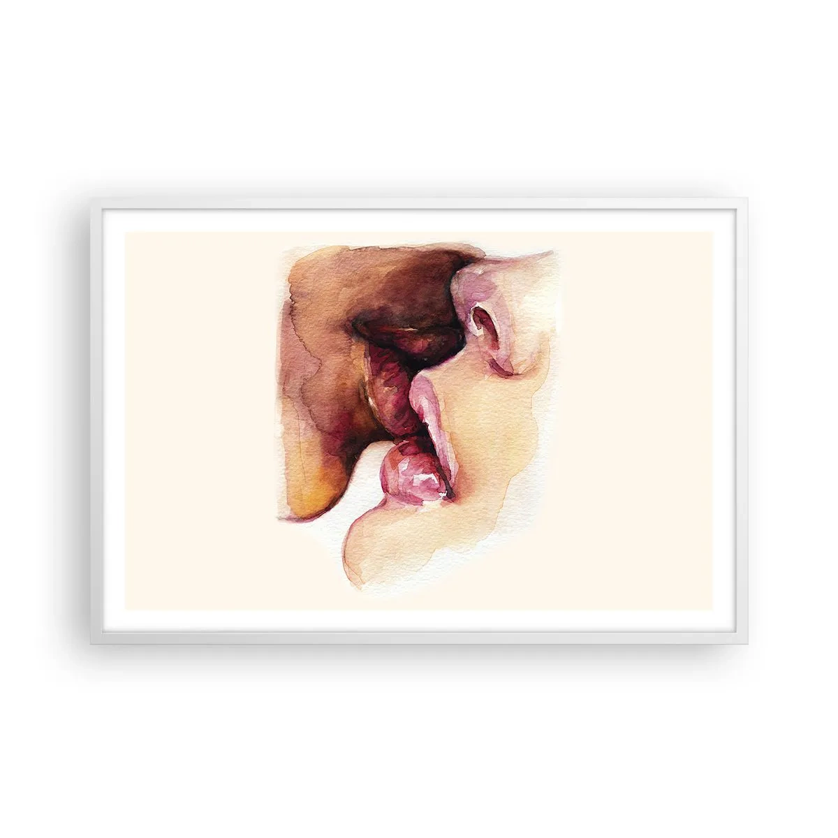 Poster in cornice bianca - Come notte e giorno, terra e cielo - 91x61 cm