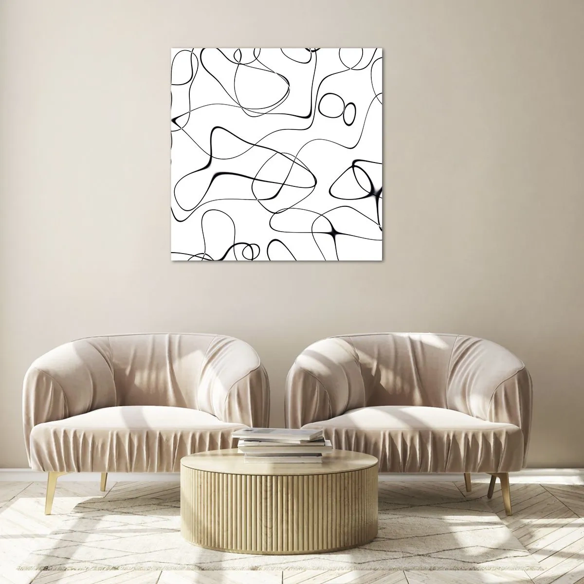 Quadro su vetro - Strade della vita, eventi del destino - 40x40 cm