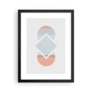 Poster in cornice nera - La situazione è chiara - 30x40 cm