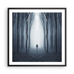 Poster in cornice nera - E tutto è semplice e chiaro - 60x60 cm