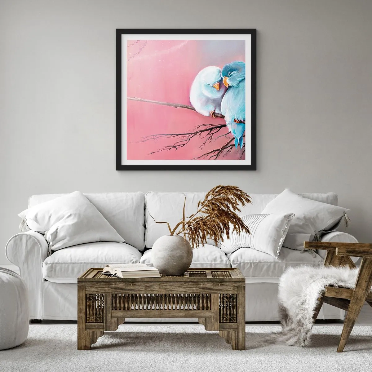 Poster in cornice nera - Che cosa aggiungere? - 30x30 cm