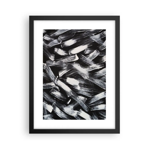 Poster in cornice nera - Astrazione in spirito industriale - 30x40 cm