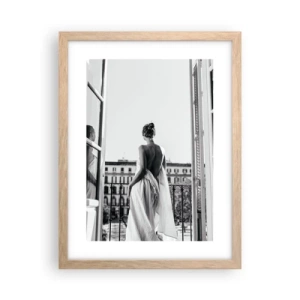 Poster in cornice rovere chiaro - Il risveglio dei sensi - 30x40 cm