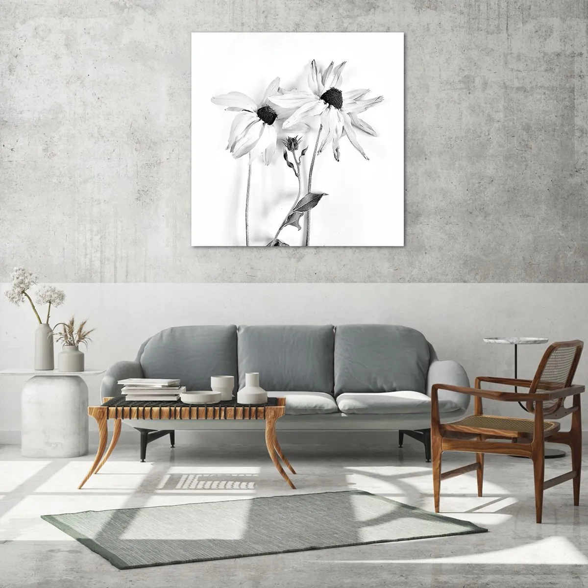 Quadro su vetro - Nessuno vuole essere solo - 50x50 cm