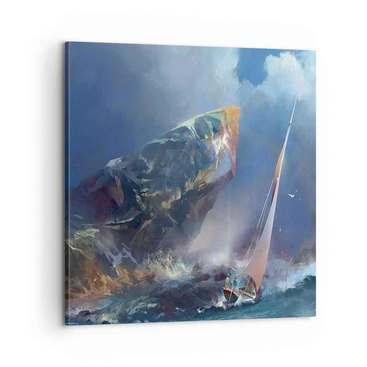 Quadro su tela - Stampe su Tela - Vince chi ha coraggio - 60x60 cm