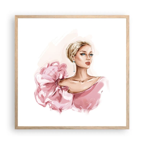 Poster in cornice rovere chiaro - Come un quadro... - 60x60 cm