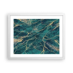 Poster in cornice bianca - La vena d'oro - 50x40 cm